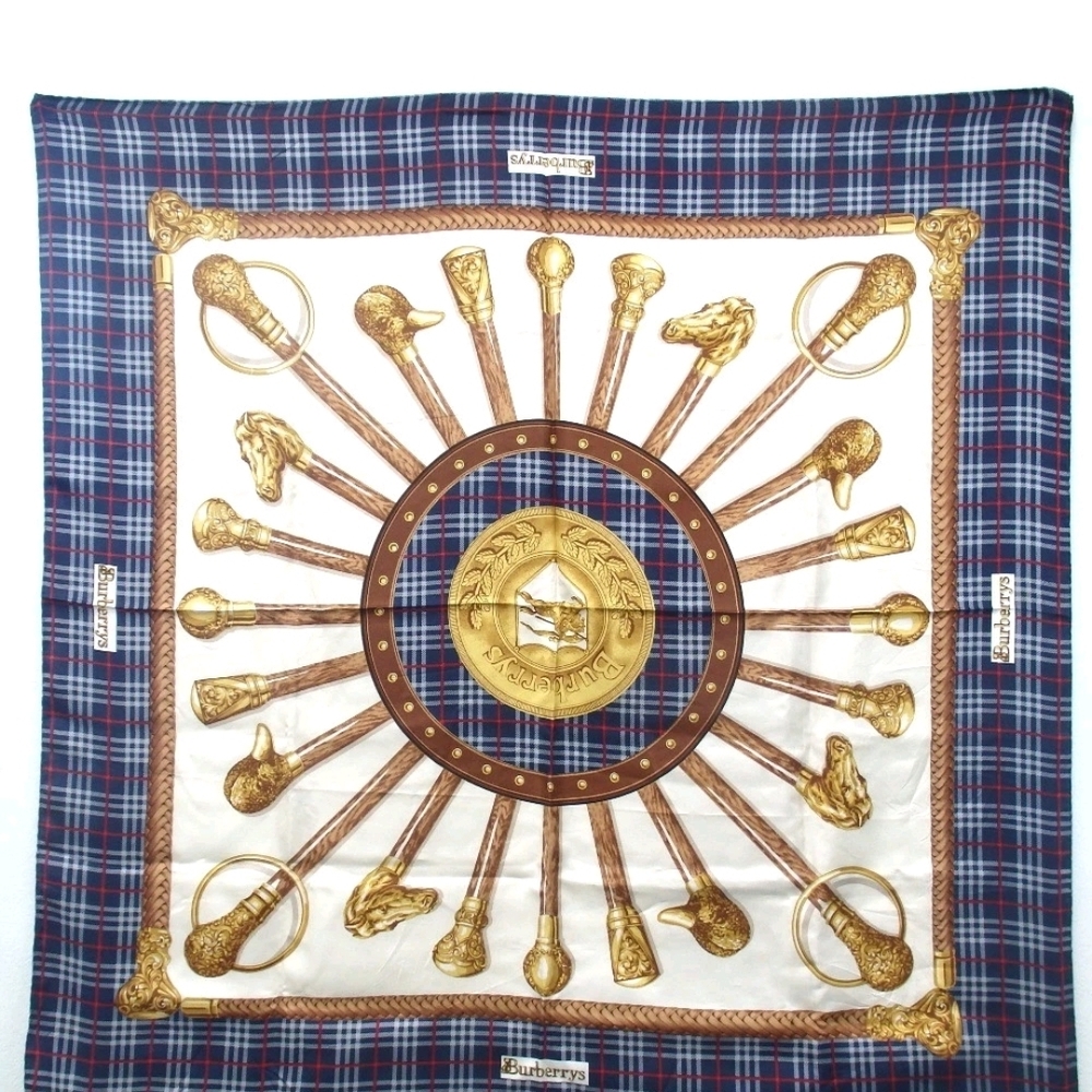 Burberry Plaid and Gold Wall Decor